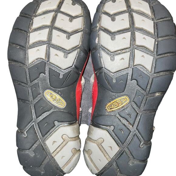 Keen Kid Sz 12 Sandals Seacamp II CNX Water Hook Loop Magnet Racing Red 1014123 - Picture 13 of 15